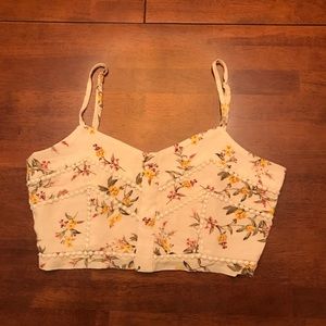 American Eagle Floral Crop Top
